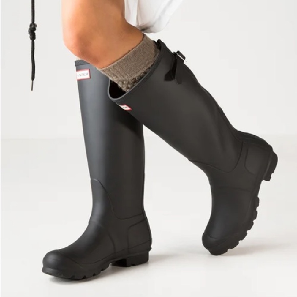 Hunter Brown Tall Rain Boots